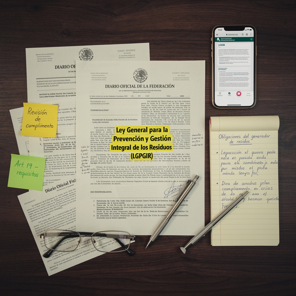 Documentos de regulación LGPGIR sobre responsabilidad extendida del productor en México