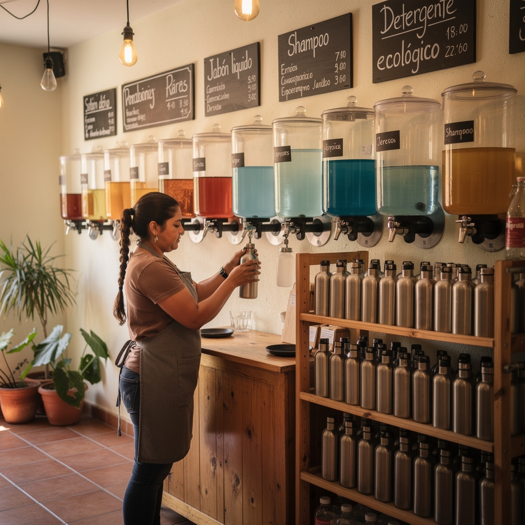Estación de recarga de productos de limpieza en Guadalajara